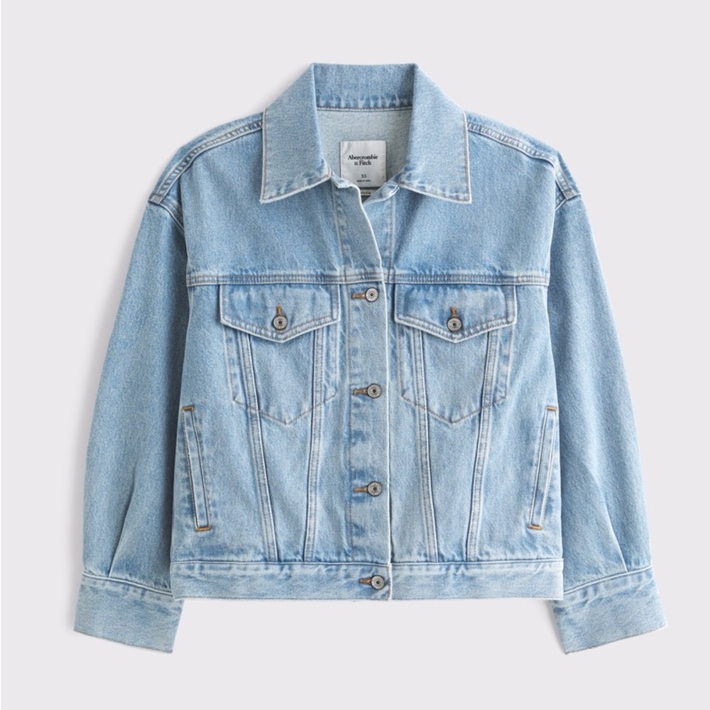 Abercrombie & Fitch Light Blue Jean Jacket
